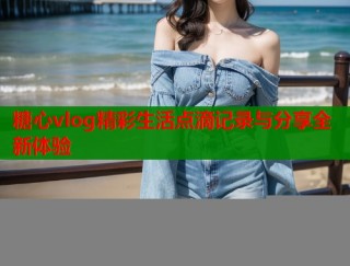 糖心vlog精彩生活点滴记录与分享全新体验