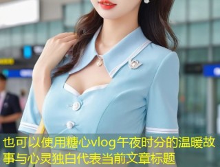 糖心vlog午夜时分的温暖故事与心灵独白